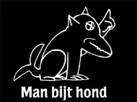Man Bijt Hond XL - 8-10-2008
