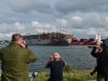 Uitgebrand vrachtschip Fremantle Highway aangekomen in haven van Rotterdam