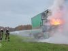 Vrachtwagen vol meubels uitgebrand op A37
