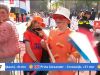 Eerste Oranjefans langs de koninklijke route in Emmen