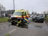 Frontale botsing tussen auto en ambulance in Apeldoorn