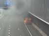 Fikse rook door autobrand op ring Groningen