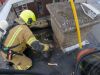Brandweer ontdekt verborgen vuur onder het dak