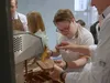 Flinke tegenslag tijdens chocolade maken