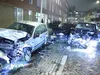 Automobilist ramt geparkeerde auto's tijdens vlucht voor politie