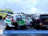 Enorme ravage A4 na ongeluk met veel auto's door gladheid