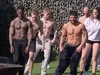 Shirts uit! Olie erop en dansen maar!