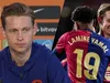 Frenkie de Jong heeft tijdens persmoment mooie woorden over voor teamgenoot Lamine Yamal