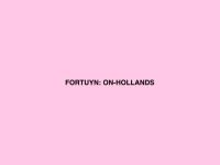 Fortuyn: On-Hollands - We moeten het samen doen